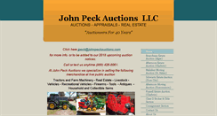 Desktop Screenshot of johnpeckauctions.com