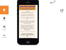 Tablet Screenshot of johnpeckauctions.com